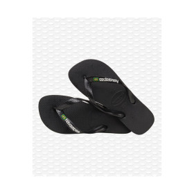 HAVAIANAS BRASIL LOGO Mini Me - BLACK/BLACK