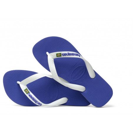 HAVAIANAS BRASIL LOGO - MARINE BLUE | Les4Nages