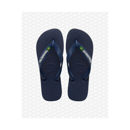 HAVAIANAS BRASIL LOGO - NAVY BLUE | Les4Nages