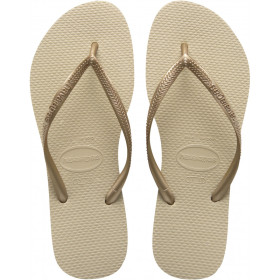 HAVAIANAS SLIM - SAND GREY/LIGHT GOLDEN