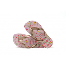 HAVAIANAS Kids Flores - Crystal Rose / Rose Gold Metallic