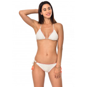 Haut de Bikini BANANA MOON GLEO CROCHET - ECRU - Haut maillot de bain Plage 2 pièces