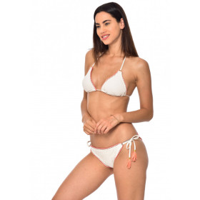 Haut de Bikini BANANA MOON GLEO CROCHET - ECRU - Haut maillot de bain Plage 2 pièces