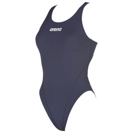 Arena SOLID Swim Tech High - Navy White - Maillot Femme Natation