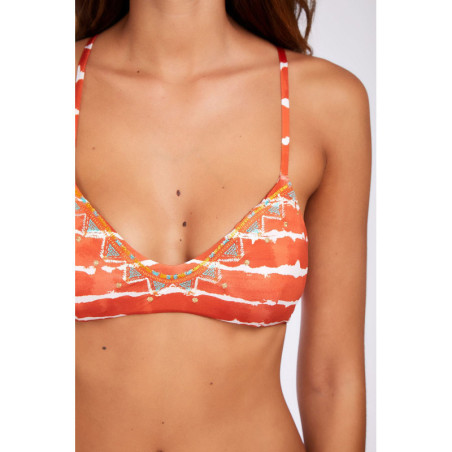 Haut de Bikini BANANA MOON PIETRO WATAMU - PAPRIKA - Haut maillot de bain Plage 2 pièces | Les4Nages