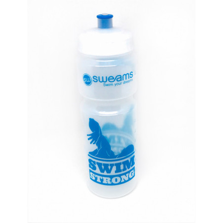 Bidon NATATION SWEAMS Swimmer Swim Strong - CLEAR BLUE - 750ml Bidon NATATION SWEAMS Swimmer Swim Strong - CLEAR BLUE - 750ml