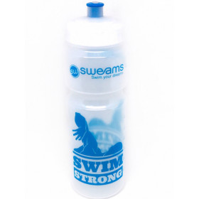 Bidon NATATION SWEAMS Swimmer Swim Strong - CLEAR BLUE - 750ml