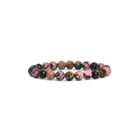 Bracelet Pierres Naturelles RHODONITE 8mm - KIREI PARIS BIJOUX | Les4Nages