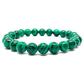 Bracelet Pierres Naturelles MALACHITE 8mm - KIREI PARIS BIJOUX