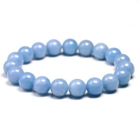 Bracelet Pierres Naturelles ANGELITE 8mm - KIREI PARIS BIJOUX