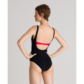 Arena Bodylift MIZUKI U Clip Back - Black Calypso  - Maillot Aquagym & Piscine Femme 1 pièce