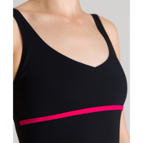 Arena Bodylift MIZUKI U Clip Back - Black Calypso  - Maillot Aquagym & Piscine Femme 1 pièce