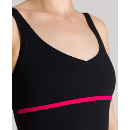Arena Bodylift MIZUKI U Clip Back - Black Calypso - Maillot Aquagym & Piscine Femme 1 pièce | Les4Nages