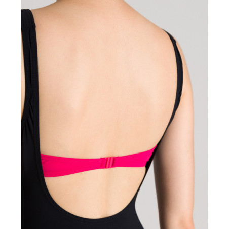 Arena Bodylift MIZUKI U Clip Back - Black Calypso - Maillot Aquagym & Piscine Femme 1 pièce | Les4Nages