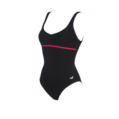 Arena Bodylift MIZUKI U Clip Back - Black Calypso - Maillot Aquagym & Piscine Femme 1 pièce | Les4Nages