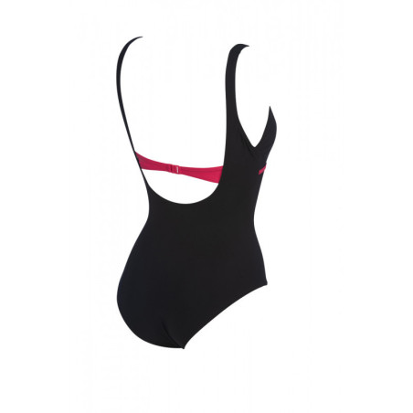 Arena Bodylift MIZUKI U Clip Back - Black Calypso - Maillot Aquagym & Piscine Femme 1 pièce | Les4Nages