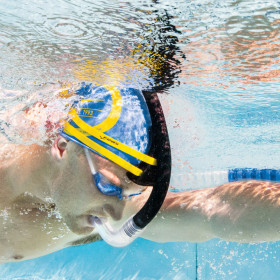 FINIS Stability Snorkel White  - Tuba Frontal Natation