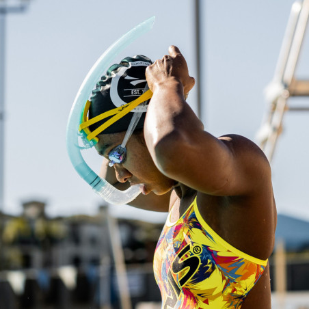 FINIS Stability Snorkel White - Tuba Frontal Natation | Les4Nages