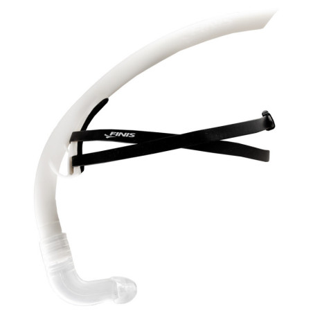 FINIS Stability Snorkel White - Tuba Frontal Natation | Les4Nages