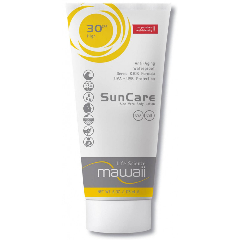 Crême Solaire MAWAII SUNCARE SPF 30 - 175ml - anti âge et à l'aloe vera