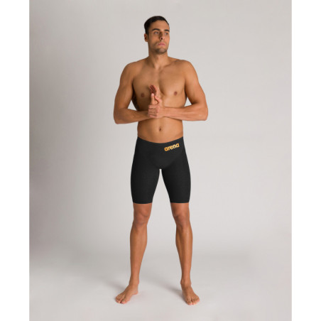 ARENA Carbon GLIDE Powerskin - Black Gold - Jammer Natation Homme compétition | Les4Nages