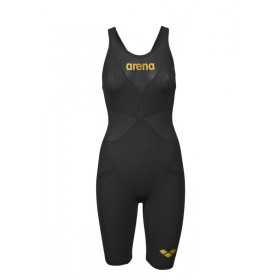 ARENA Carbon GLIDE Powerskin   Dos ouvert - Black Gold -  Combinaison Natation Femme