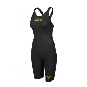 ARENA Carbon GLIDE Powerskin   Dos ouvert - Black Gold -  Combinaison Natation Femme