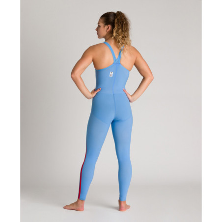 ARENA Powerskin Femme Open Water R-Evo+ Full Body - Closed Back ( Dos Fermé ) - Ocean Blue | Les4Nages