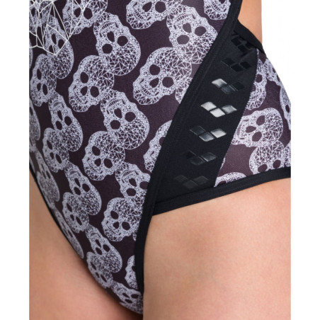 ARENA Crazy POP SKULLS - Superfly Back - Maillot Natation Femme 1 piece | Les4Nages