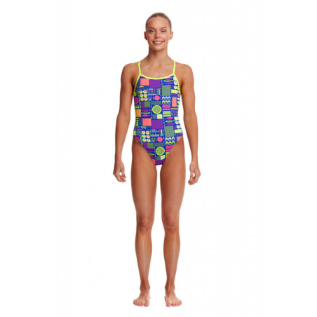 Funkita Fille (6 à 14ans) PACKED LUNCH - Single Straps - Maillot de bain Natation Fille 1 piece | Les4Nages