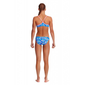 FUNKITA Fille (8-14ans)  BOOBAM BLUE - Racer Back 2 pieces - Maillot de bain Natation Fille 2 pieces