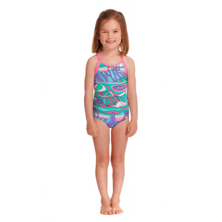 Funkita Toddler (1-7 ans) PALM CAVE - Maillot Fille Natation | Les4Nages