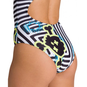 Arena CRAZY LABYRINTH - Light Drop Back -  Maillot Natation Femme 1 piece