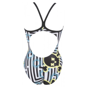 Arena CRAZY LABYRINTH - Light Drop Back -  Maillot Natation Femme 1 piece