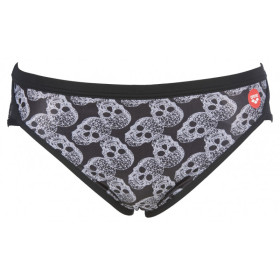 Arena CRAZY POP SKULLS Brief - Black Multi - Maillot natation homme