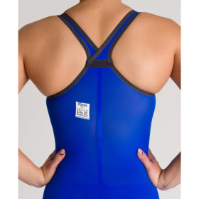 ARENA Powerskin Carbon Air² 2 Femme - Electric Blue - Dos Fermé -  Combinaison Natation Femme