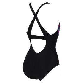 Arena Bodylift ANITA Cradle Back Multi Black  - Maillot Aquagym & Piscine Femme 1 pièce