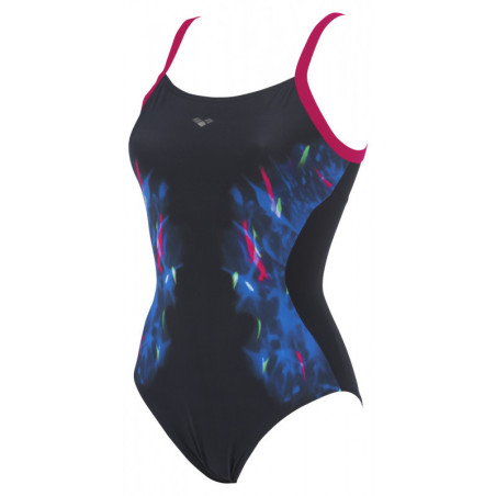 Arena Bodylift GRETA Wing Back - Black Mulit Black - Maillot Femme Natation & Aquagym | Les4Nages