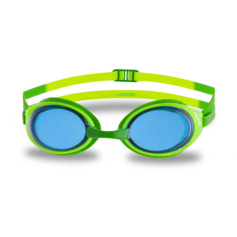 HEAD HCB COMP  - Yellow Olive Blue - Lunettes Natation et Piscine