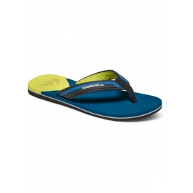 Tongs Quiksilver Junior Molokai New Wave Deluxe Youth Blue Yellow XBYB