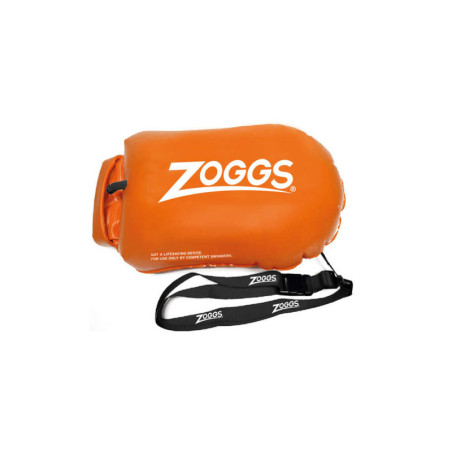 Bouée sécurité nage ZOGGS Hi VIZ Swim Buoy Orange pour Swimrun et nage en eau libre | Les4Nages