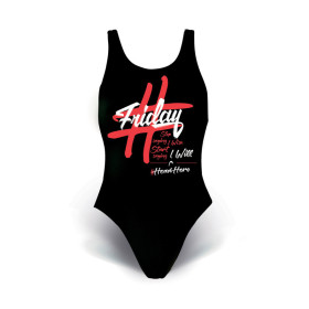 Head SWIMWEEK Friday Black -  Maillot Natation Femme 1 piece