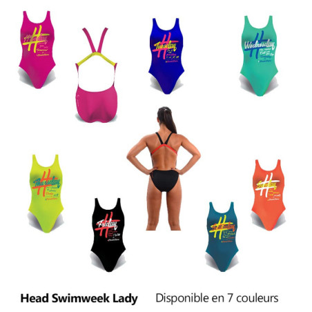 Head SWIMWEEK Tuesday Royal - Maillot Natation Femme 1 piece | Les4Nages