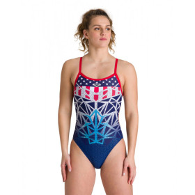 Arena OG Challenge Back USA / Etats-Unis - Collection Bishamon  - Maillot Natation Femme 1 piece