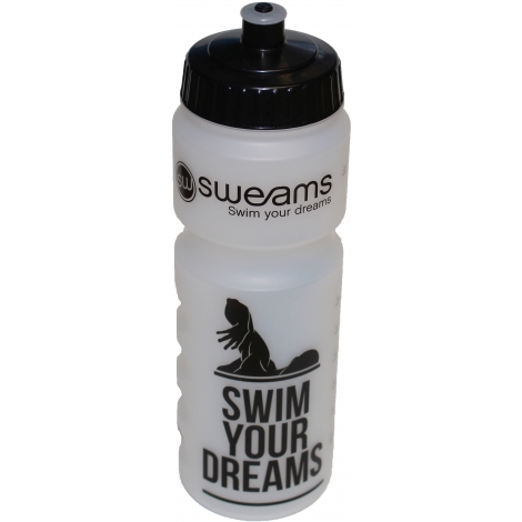 Bidon SWEAMS Swim your dreams - 750ml - Clear Black