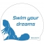 Bonnet SWEAMS Swim your dreams - White Blue