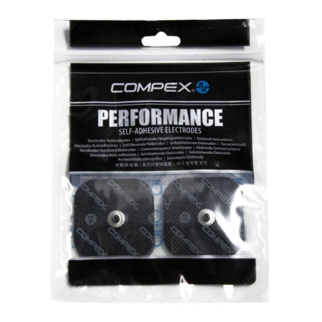 PACK 4 ÉLECTRODES COMPEX EASYSNAP PERFORMANCE 50 X 50 MM - NOIR | Les4Nages