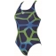 Arena Spider Swim Pro Back 1 piece - Navy Leaf