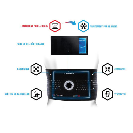 COMPEX COLDFORM BACK (DOS) - THERAPIE PAR LE CHAUD ET LE FROID pour le DOS | Les4Nages