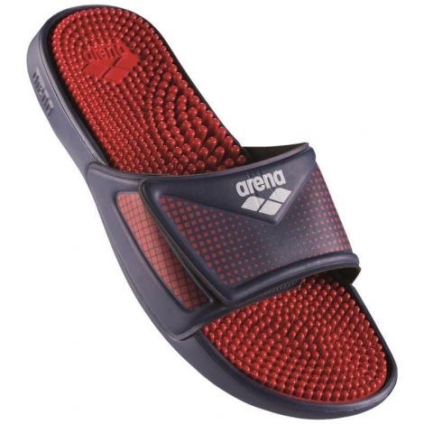 ARENA Marco Velcro Hook - YNavy Red - Claquettes Piscine